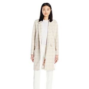 Calvin Klein Windowpane Carcoat